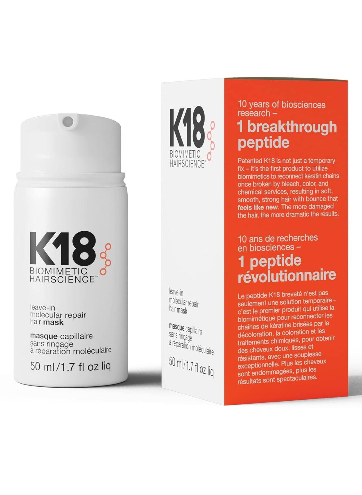 K18 Leave-In Molecular Repair Hair Mask K18 Leave-In Molecular Repair Hair Mask product photo
